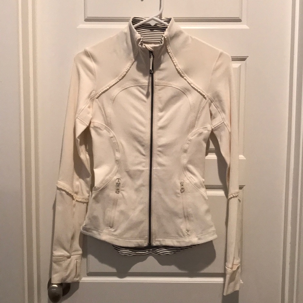 RARE Lululemon Ruffle trim jacket